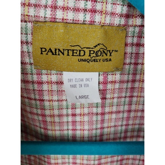 Vtg Painted Pony Tapestry Jacket Floral Lg Cropped Spring Belize Riviera/Spring - Picture 4 of 16